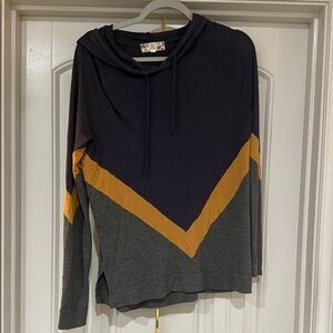 Pink Rose Deep Blue Sweatshirt